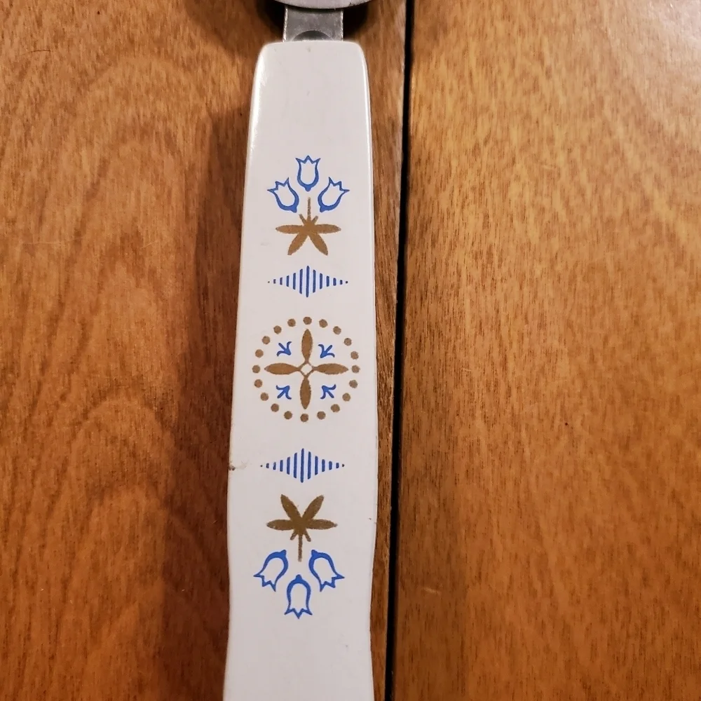 Vintage 1960’s Ekco Cake Icing Spreader Spatula Dutch Blue Tulip Print 12